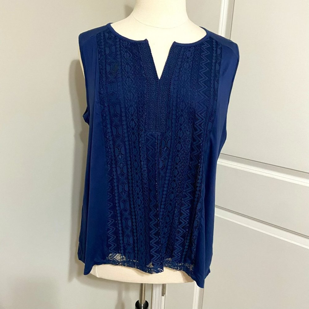 NWT RXB Navy Sleeveless Blouse